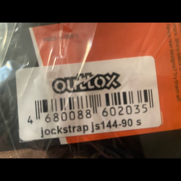 Outtox Black Low Rise Jockstrap JS144-90-S - Picture 4 of 5